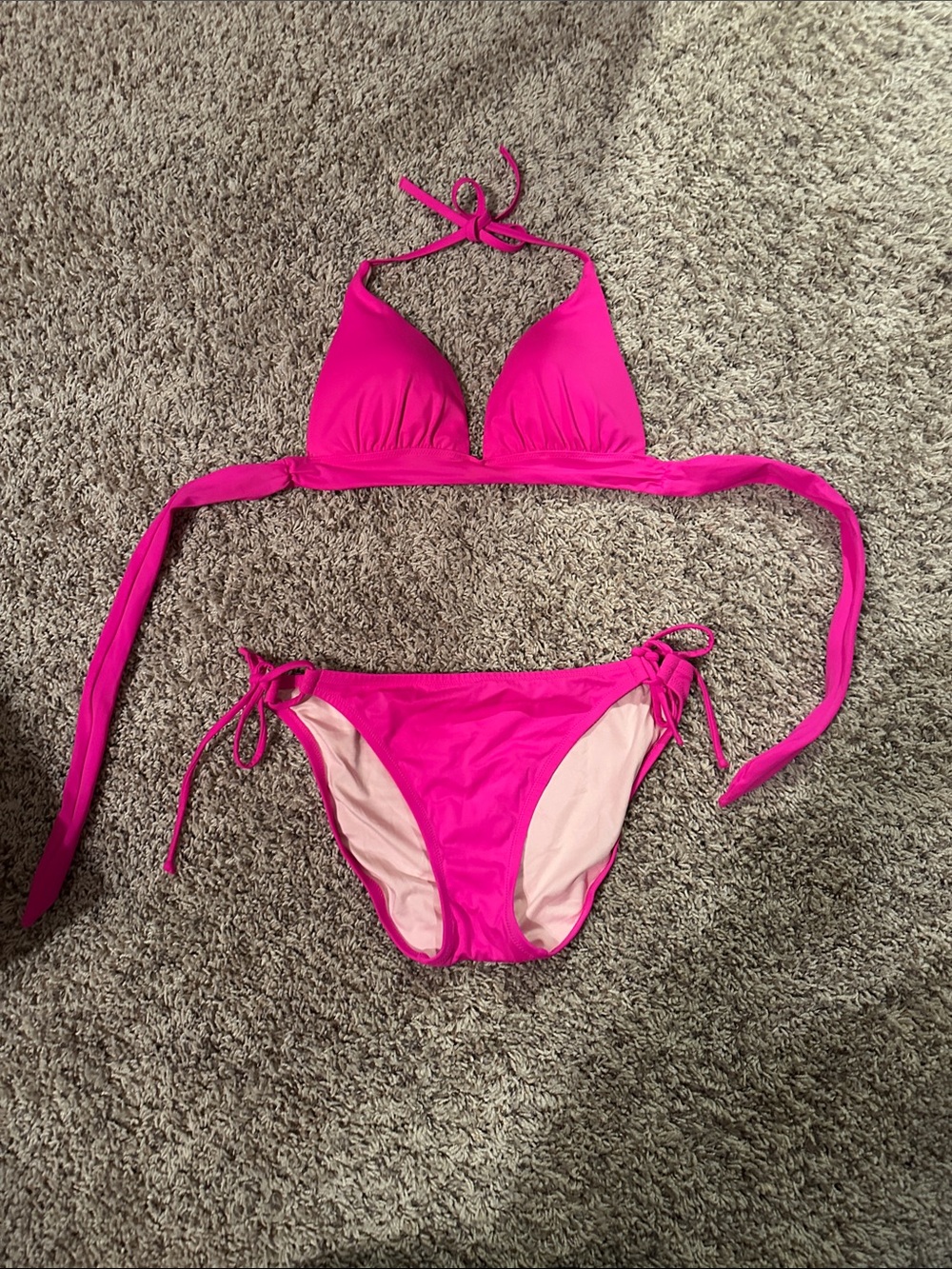 Victoria's Secret Bright Pink Bikini Set